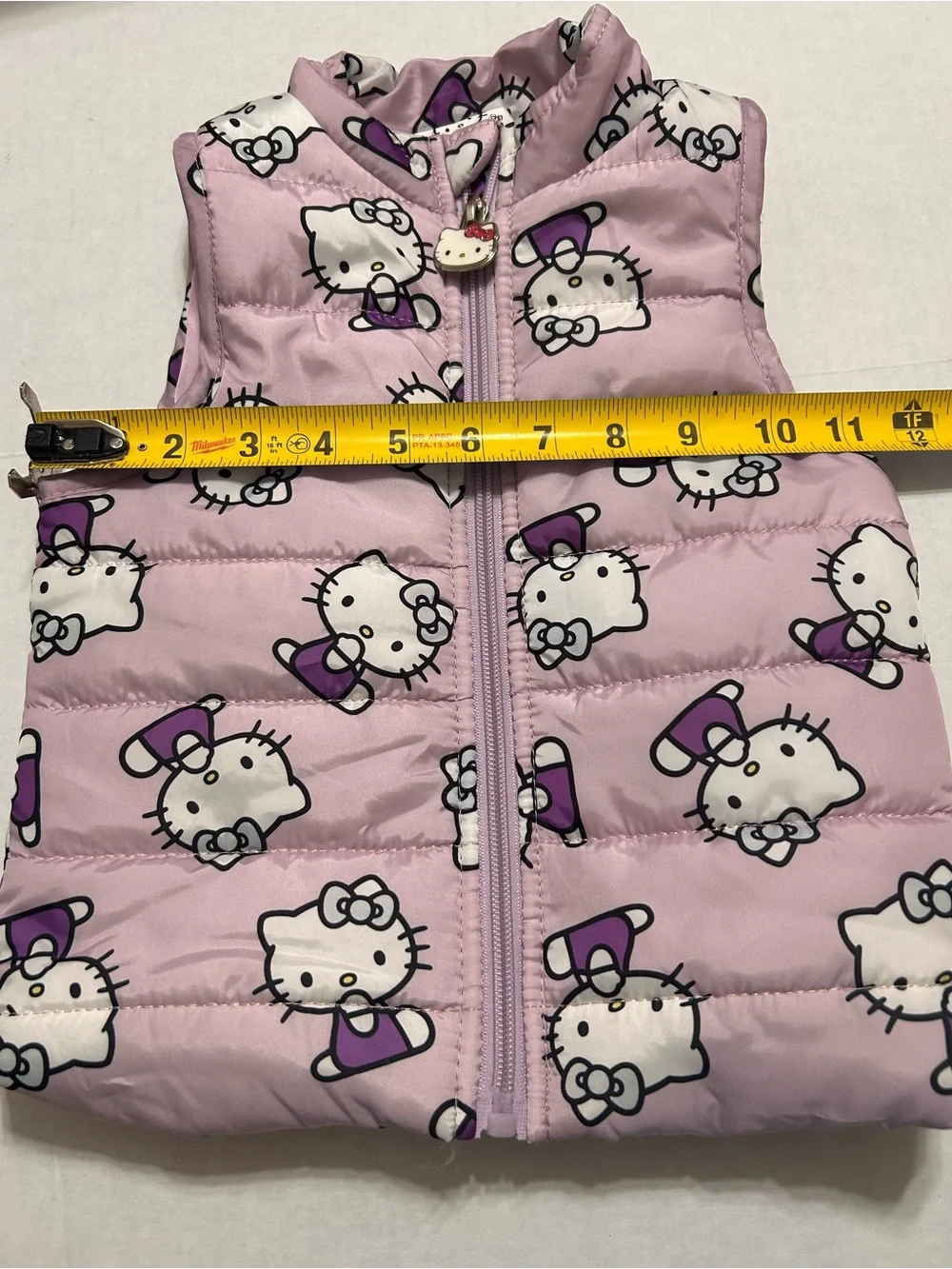 Sanrio Baby Girl 18 M Hello Kitty Pink Puffer Vest Character Zipper Pull